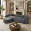 Sofa Upholstered 101.96 " Chenille Sectional-1343573364-1343573366