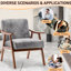 Chaise de salon de style Mid-Century en bois massif robuste. Très confortable. Convient à différentes pièces. Structure en bois moderne facile à assembler. Siège. Convient aux réglages. Simple