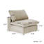 Chaise à housse en mélange de lin-1833062046