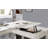 Transitional Computer Desk Antique White, Usb Port Lift Top Design And Dovetail Drawer