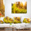 Coussin Green Meadow avec fleurs d'été - imprimé floral