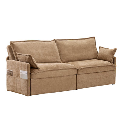 Canapé-lit multifonctionnel Chenille Modern Convenience Living Spaces