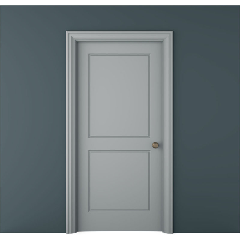 Gray Primed Polyurethane Geometric Window and Door Casing