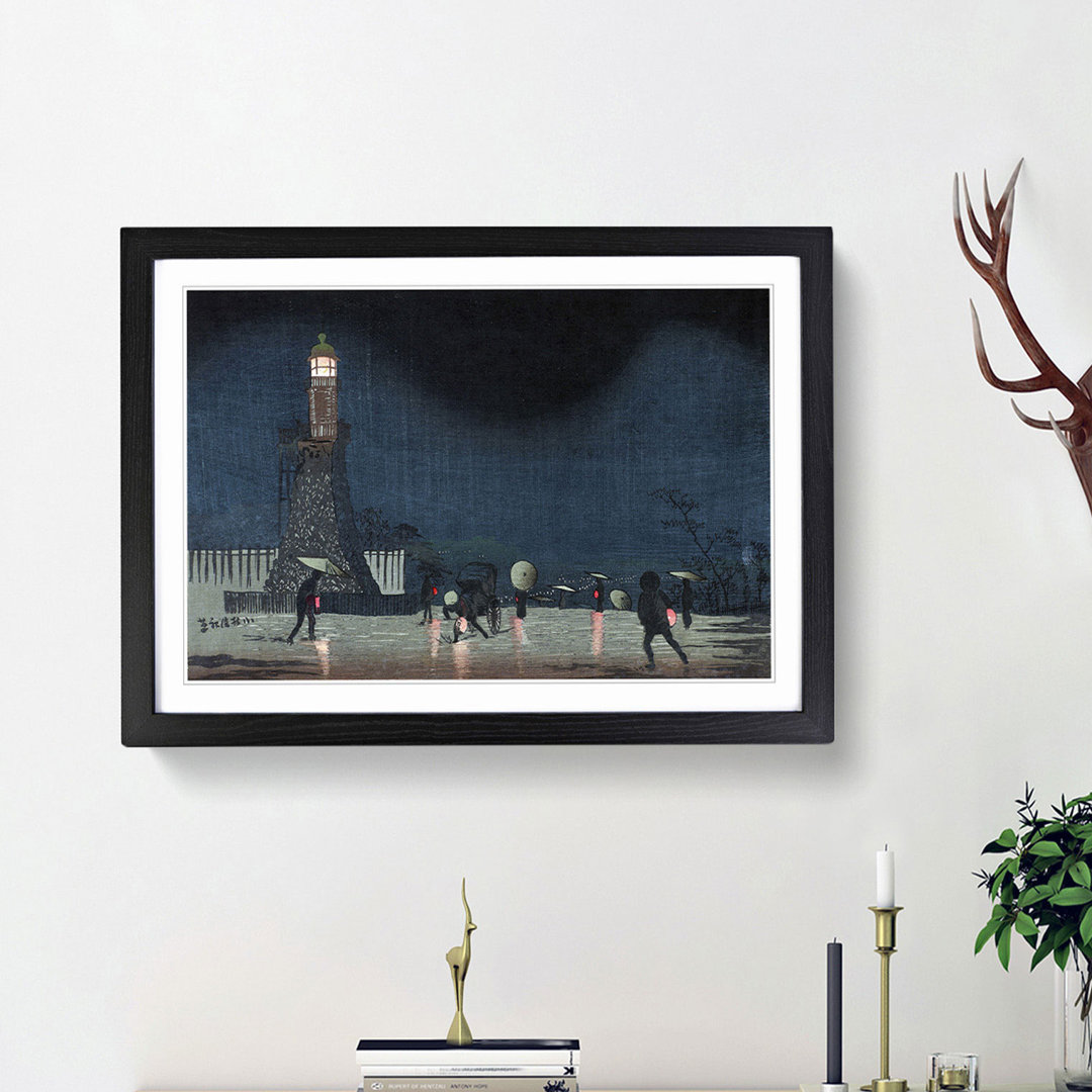 Night in May by Kobayashi Kiyochika - Framed Print