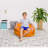 Bean Bag Chair for Kids, Teens, and Adults - Filled with Soft Beads, Includes Removable and Machine Washable Cover - Multiple Colors, Sizes and Fabrics including Soft Nylon & Canvas with Patterns-1783236405-1785356745