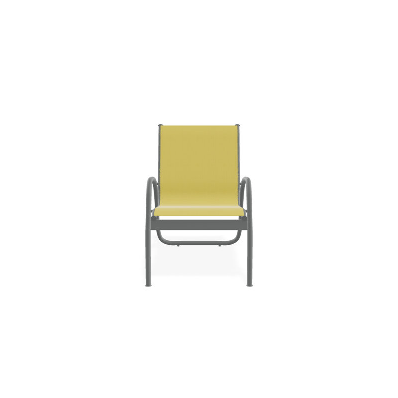 Fauteuil de patio Gardenella, Graphite texturé, Jaune 43D