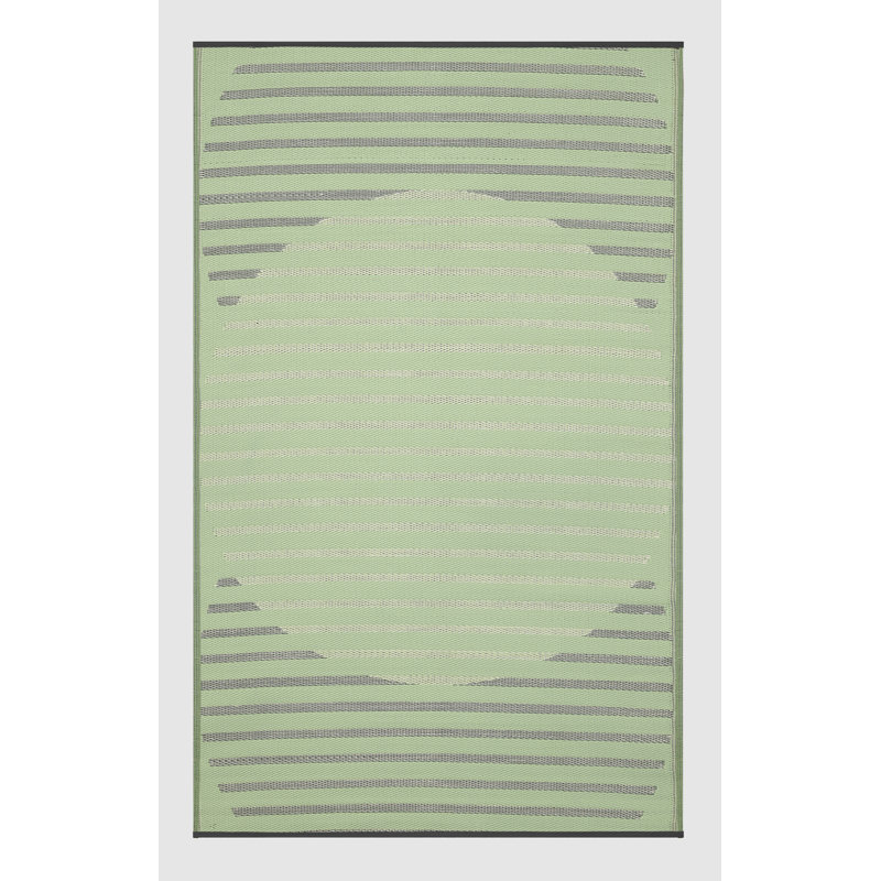 Outdoor Rug Plastic Straw Rug Waterproof Patio Jolett Green, Rectangle 6' x 9'