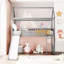 Lit mezzanine simple gris avec glissade - Fonctionnel et attrayant. Confortable, confortable et élégant. Espace de rangement spacieux-958141130