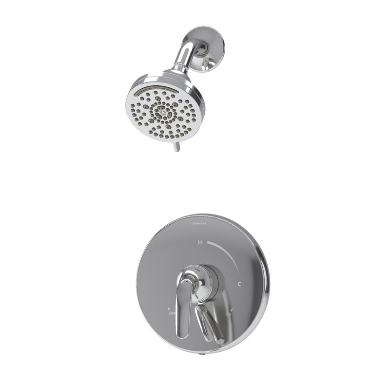 Elm Wall Mount Shower Trim Kit with Volume Control, Polished Chrome