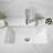 Single Handle Bathroom Faucet, Hole Stainless Steel, Ceramic Cartridge For Smooth Water On/Off, Brushed Nickel Finish, Supply Lines In Package, 13.57 Depth, 7.66 Width, 2.88 Height, 1.8 Lb Easy Flow-128956845