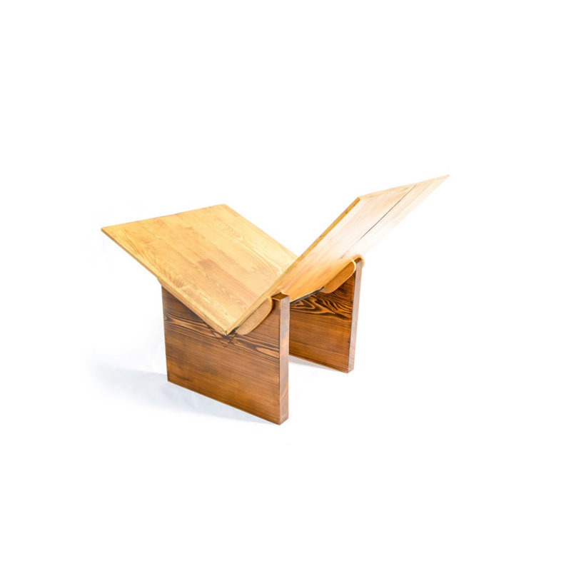 Bibliothèque moderne en noyer faite à la main, 28,3 po x 9,1 po x 28,3 po | 100% noyer massif, finition vernie plate | Design scandinave rustique, parfait pour le rangement à la maison ou au bureau, élégant et durable