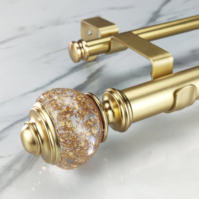 Jalysia Adjustable 1.125" Double Curtain Rod