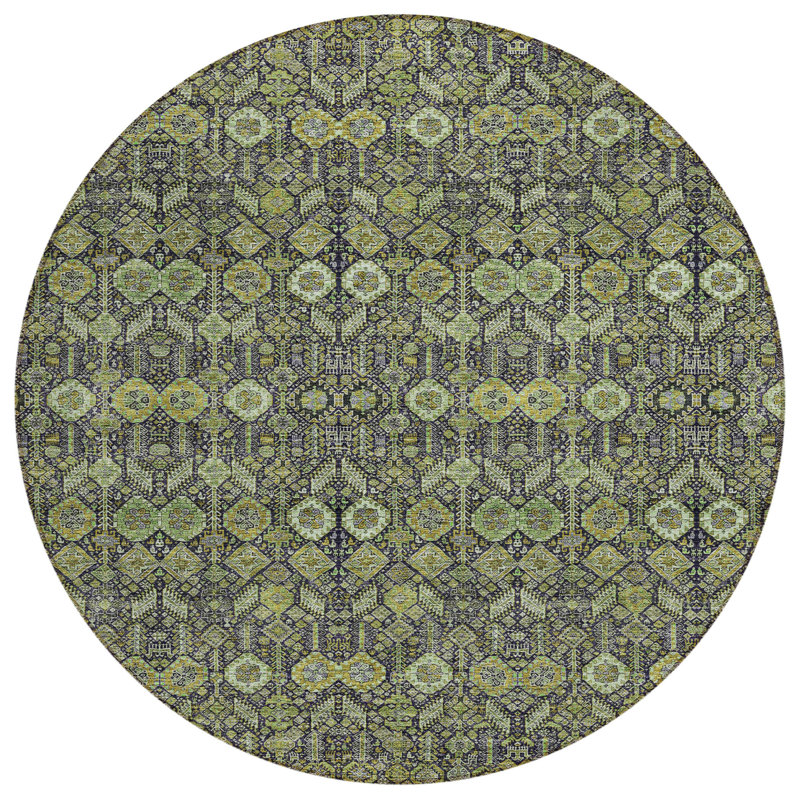 Tapis d'intérieur rond 8 po