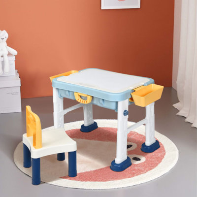 Sebiorn Kids 2 Piece Rectangular Play Or Activity Table and Chair Set