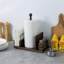 Metal and Wood Freestanding Paper Towel Holder