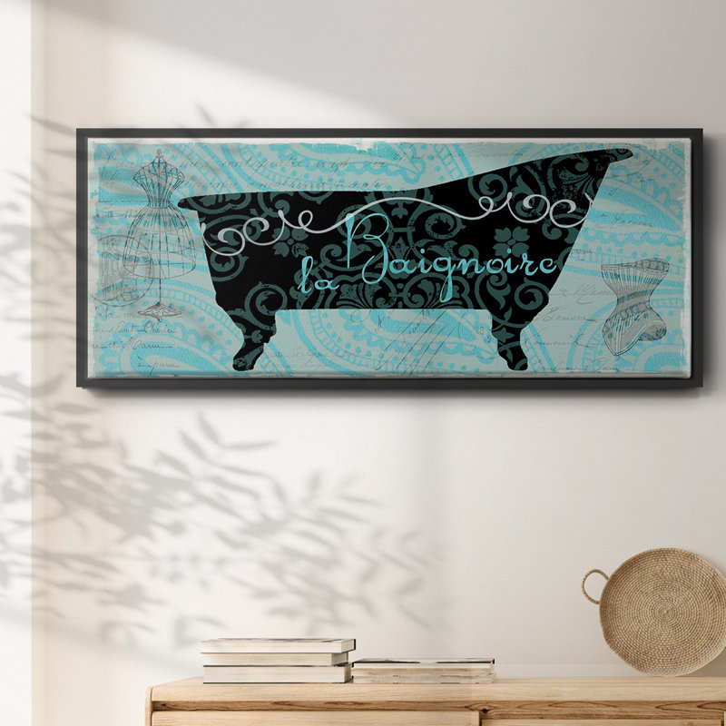 Silhouette rétro - toile encadrée, H 12 po x l 30 po