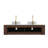 Richmond 60" Floating Vanity with Dual Stone-Pattern Ceramic Sinks & 2 Drawers (Faucet not included)-114767836
