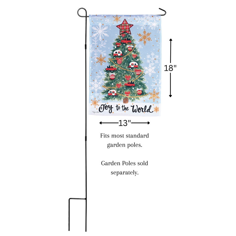 Drapeau de campeur «Joy To The World»