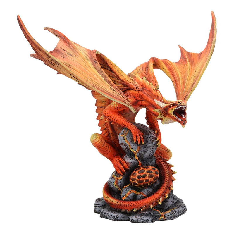 Figurine de hachurage pour oeuf de protection dragon fire pyre phoenix fire Chrysanthos