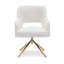 Fauteuil pivotant rembourré Breann-93705352