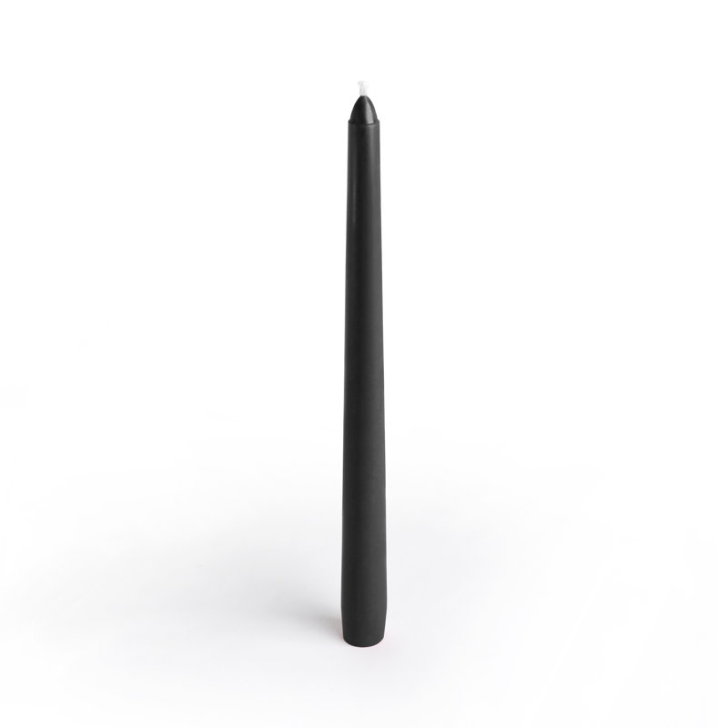 Unscented Taper Candle, Black
