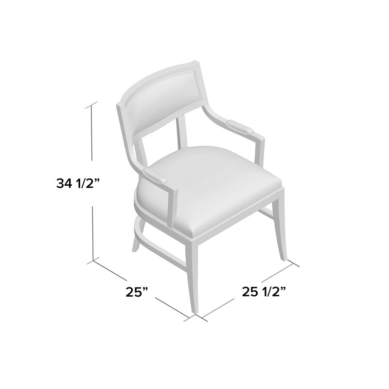 Upholstered Arm Chair, Addison Ivory, Café