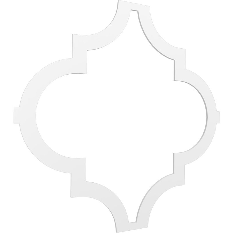Panneau mural 3D Marrakech en blanc (paquet de 1), H 33 po x l 33 po x P 0,375 po
