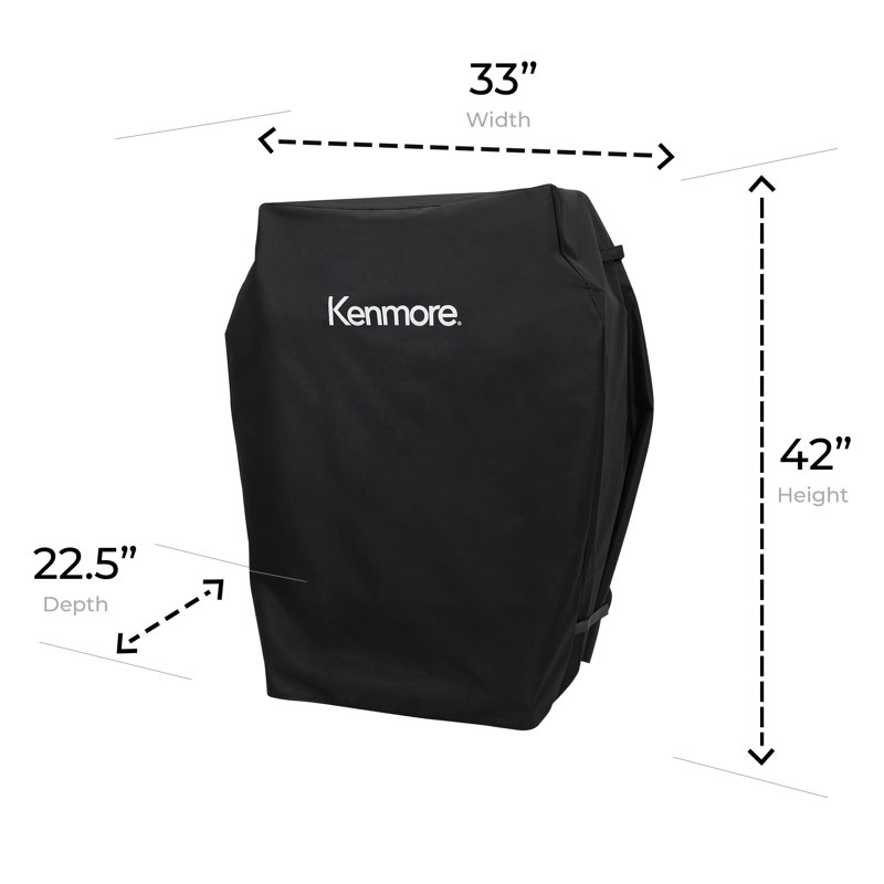 Kenmore Black 33-Inch Waterproof Vinyl Gas Grill Cover