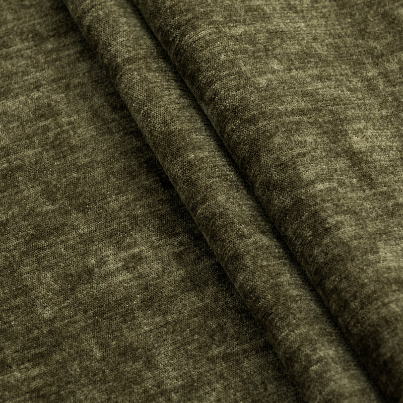 Chaises de salle à manger à dossier haut, revêtues de chenille, avec pieds en bois massif, hauteur d'assise de 45,7 cm (18 pouces).