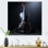 Minimaliste ébène, violon, vibrations IV - fruits, art mural en métal