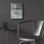 Art mural en verre acrylique "debout dans l'eau 5" par Marian Parsons, 12 po x 16 po