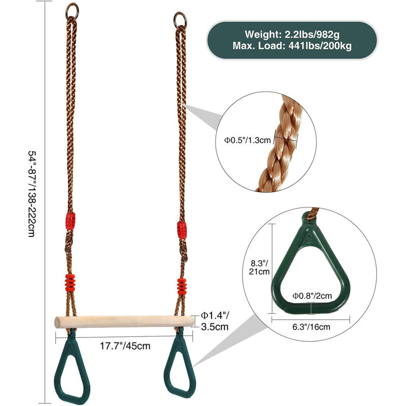 Roches d'escalade en nylon, Vert