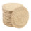 Ensemble de 40 napperons en jacinthe d'eau tissés à la main, tapis de table ronds résistants à la chaleur pour table de salle à manger, cuisine, restaurant et réception, diamètre de 11,81 po