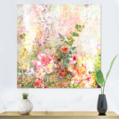 «Modern Multi And Green Summer Garden III», reproduction d'art sur toile