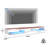 Floating TV Stand - Floating Entertainment Center with LED Light & Charging Station, Floating TV Shelf with Storage for Small Spaces, Apartments, Media Console for TVs-1650392719-1650392716