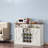 Gracie Oaks 47" Farmhouse Coffee Bar Cabinet With Floating Shelf-1870608045