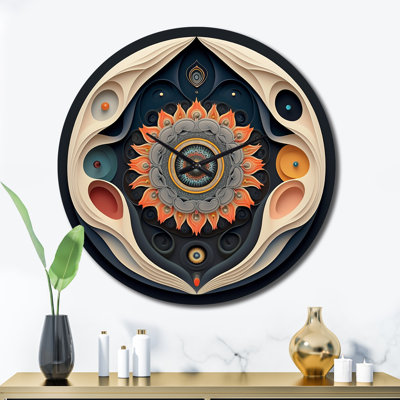 Horloge murale en métal Katriece