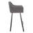 Upholstered Counter Stool with Metal Frame