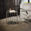 Kira Glass Top Frame End Table
