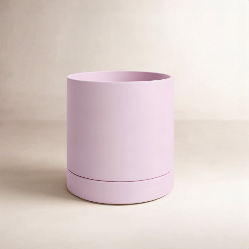 Carlotta Ceramic Pot Planter, 5.75" H x 5" W x 5" D, Purple