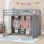 Lit mezzanine en bois avec garde-robe, tablettes et armoire-1075236936-1075236938