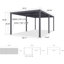 Pergola à persiennes mauve 20,4 pi L 11,4 pi. D Pergola en aluminium avec toit autoportant | La conception à vis dissimulée minimise la quincaillerie visible, créant un look élégant et homogène pour les espaces extérieurs modernes.