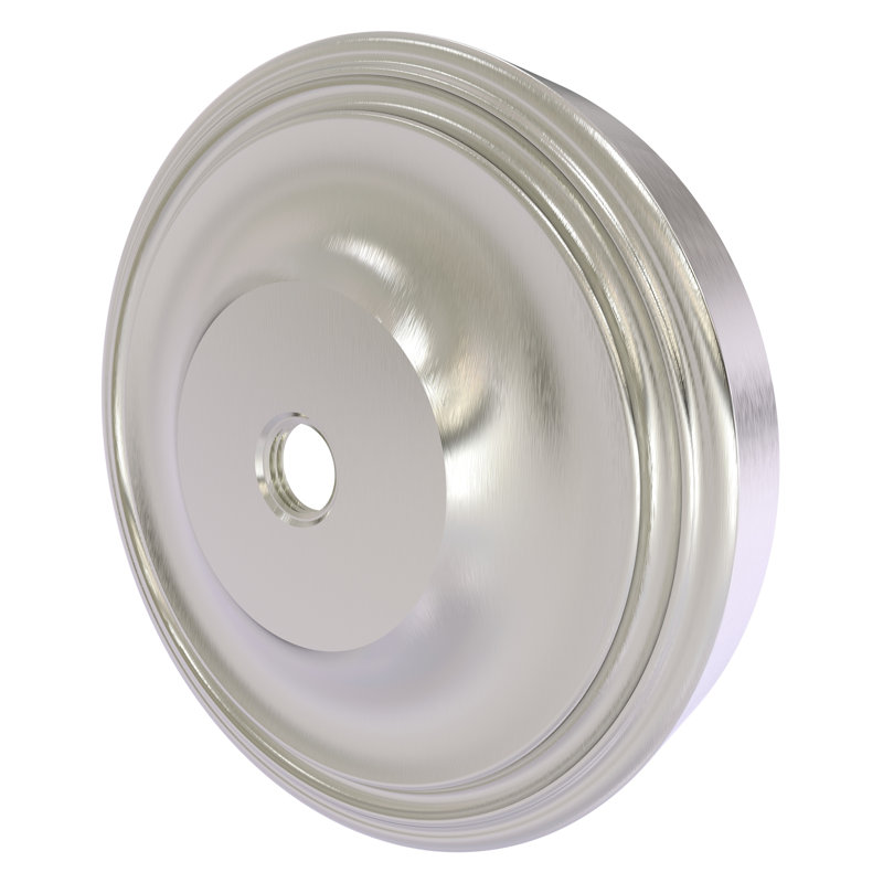 Écusson de rideau de douche Gober, Nickel satiné
