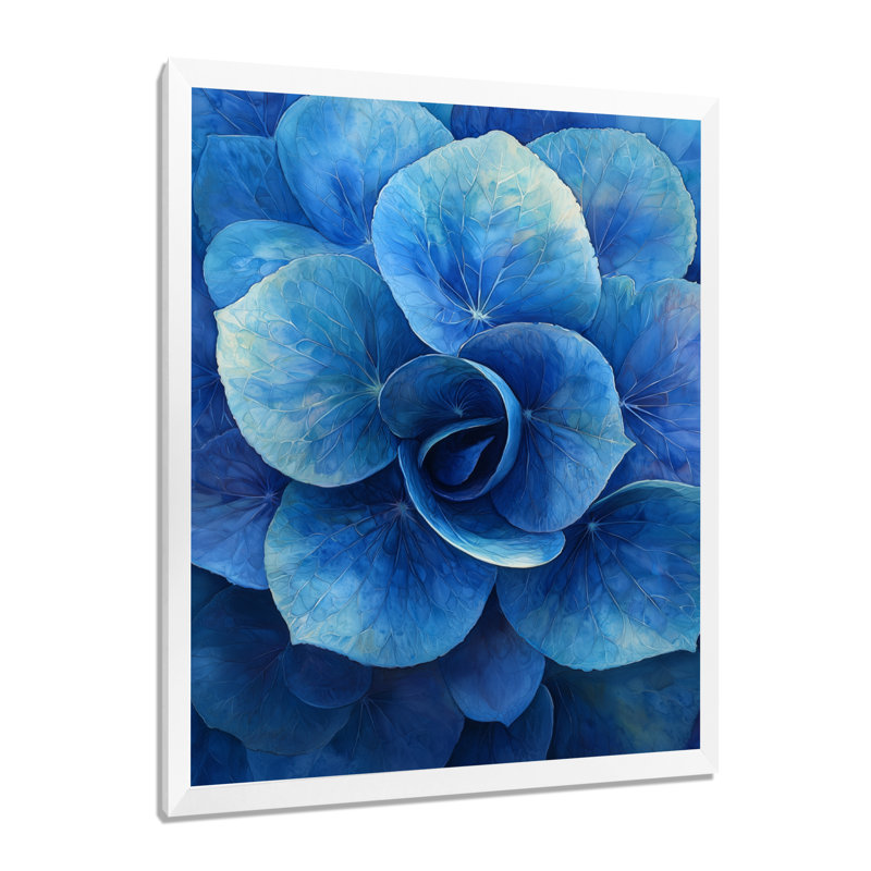 Edna - impressions sur toile florales, H 20 po x l 12 po, Picture Framed, Blanc