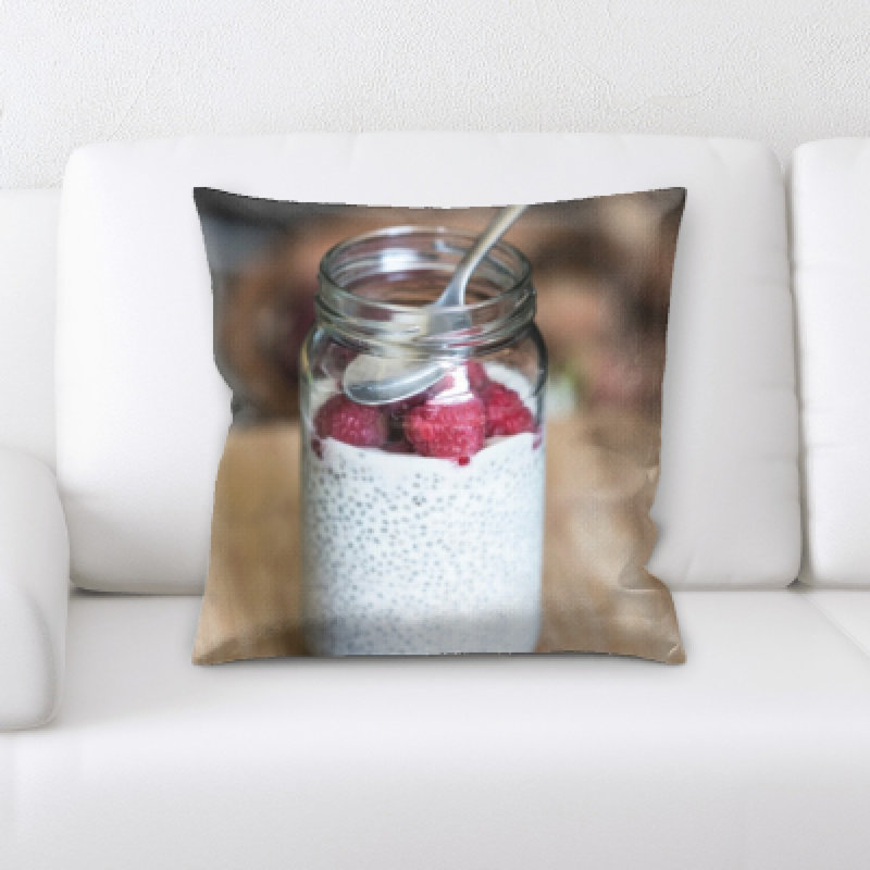 Appetizing Food Microsuede Reversible Throw Pillow