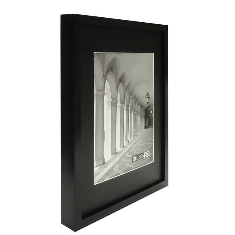 Cadre photo Glam Sleek Collection Glam Sleek, Noir mat, 11 po x 14 po