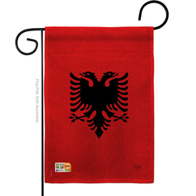 Double Sided 18.5'' H x 13'' W Burlap Garden Flag