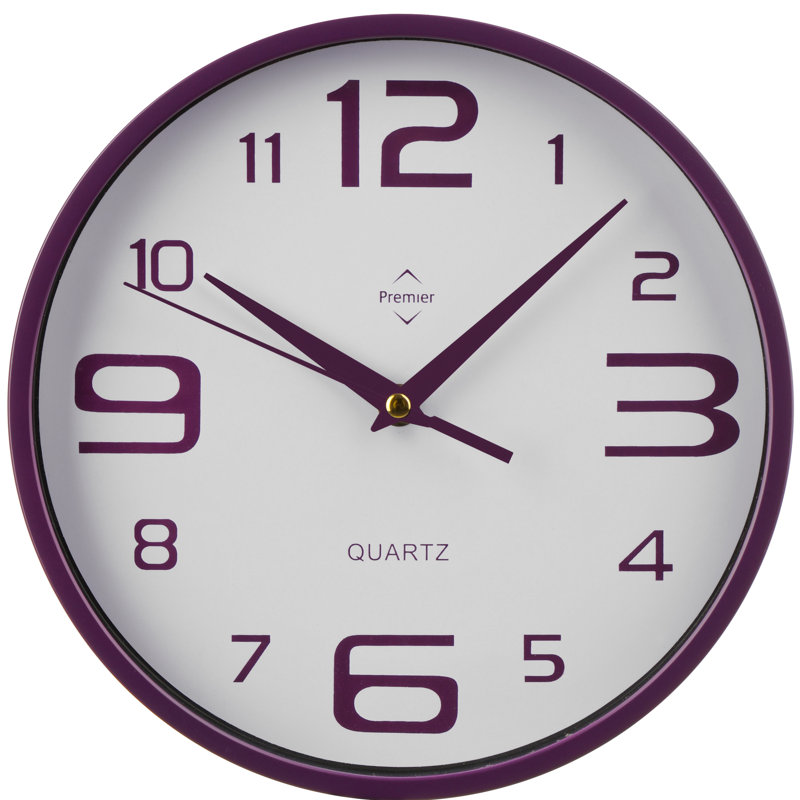 Wall Clock, Red, Large