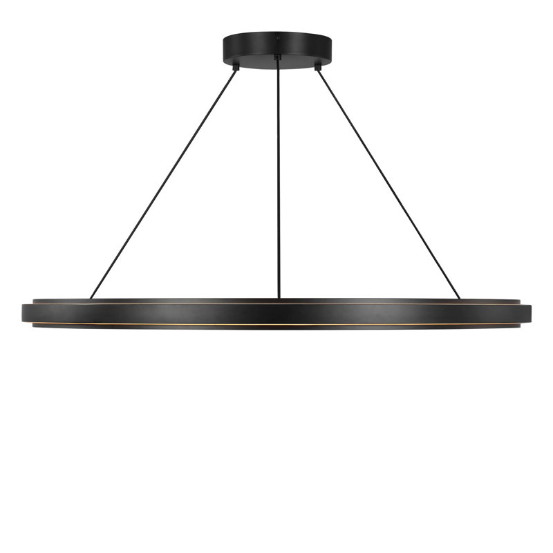 Lustre à DEL Aro, H 2 po x l 36 po x P 36 po, Nuit noire