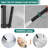 Hoimpro 2-In-1 Shower System With Adjustable Slide Bar, 12 Inch Square Rain Shower Head And Handheld Shower Wand, Wall Mounted Bathroom Shower Set-114406281